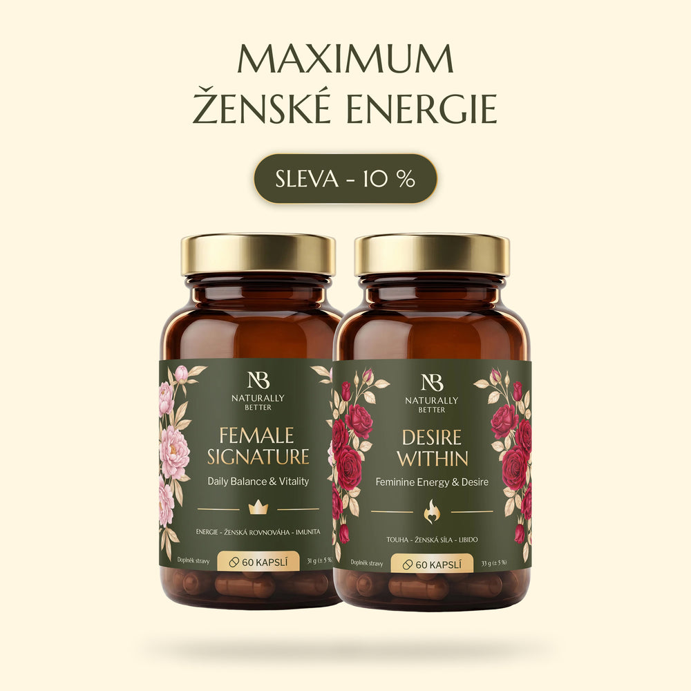 Balíček Maximum ženské energie - Female Signature a Desire Within od Naturally Better